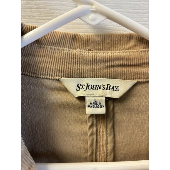St johns bay brown corduroy blazer size Large - Picture 2 of 7